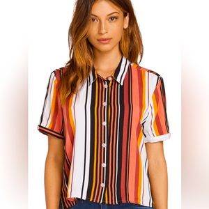 The Volcom Women's Aloha Ha Short Sleeve Top